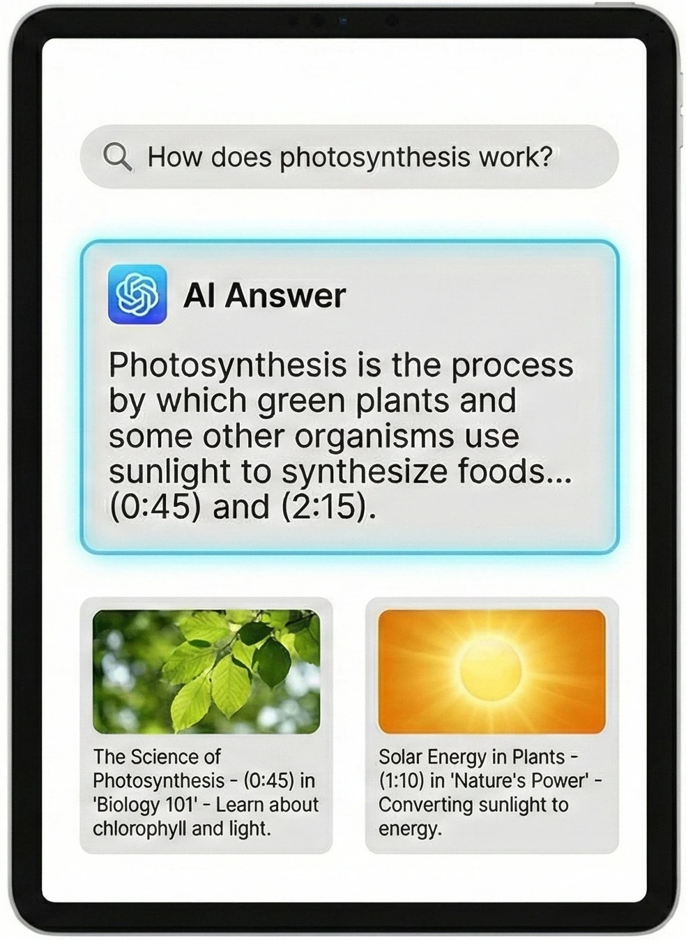 Global search feature